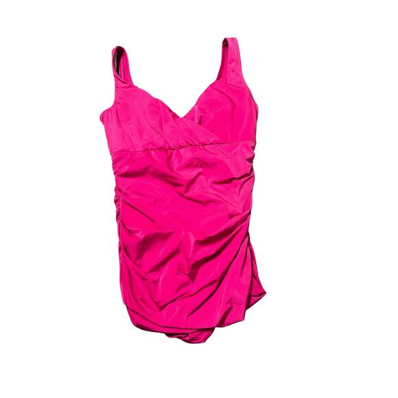 Karla Colletto Women's Smart Onepiece Pink Silent Underwire Size 16 - Picture 1 of 6